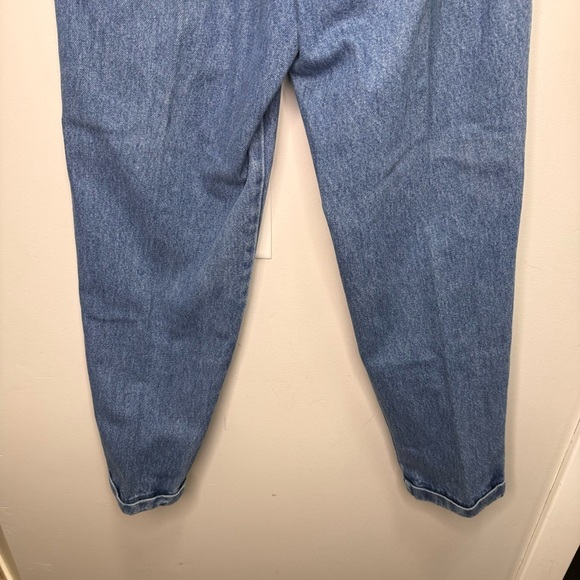 Vintage Calvin Klein Sport High Rise Pleated Mom Jeans Tapered Rolled Cuff - Picture 7 of 10